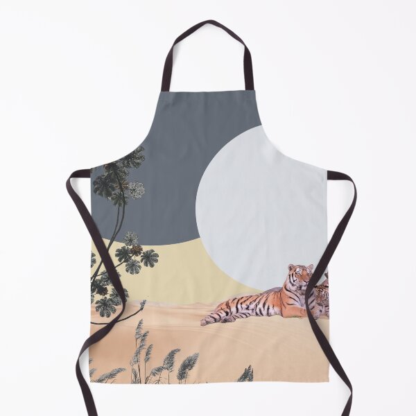 Item preview, Abstract Art Tigers in the Desert at Night designed and sold by Erika Bartha.