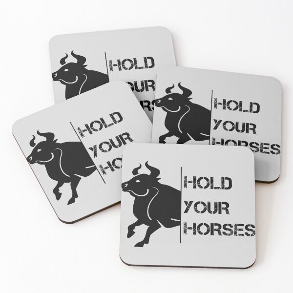 Item preview, Slightly Wrong Horse Bull "Hold Your Horses" designed and sold by AshzShop.