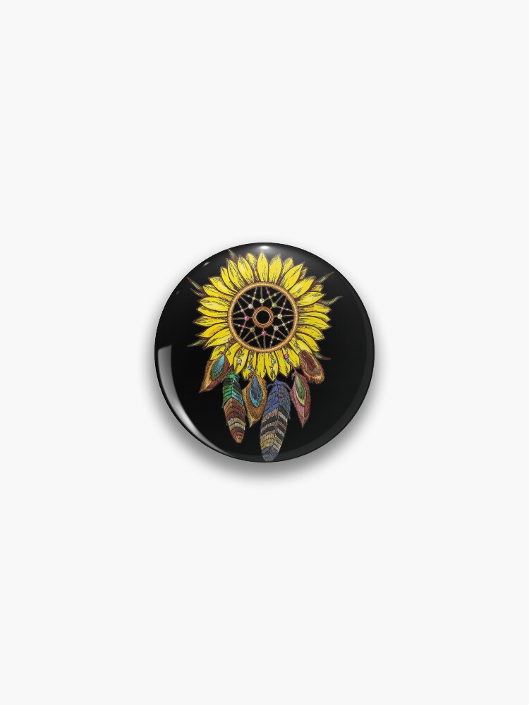 Chapa «atrapasueños regalos de girasol» de moonchildworld | Redbubble