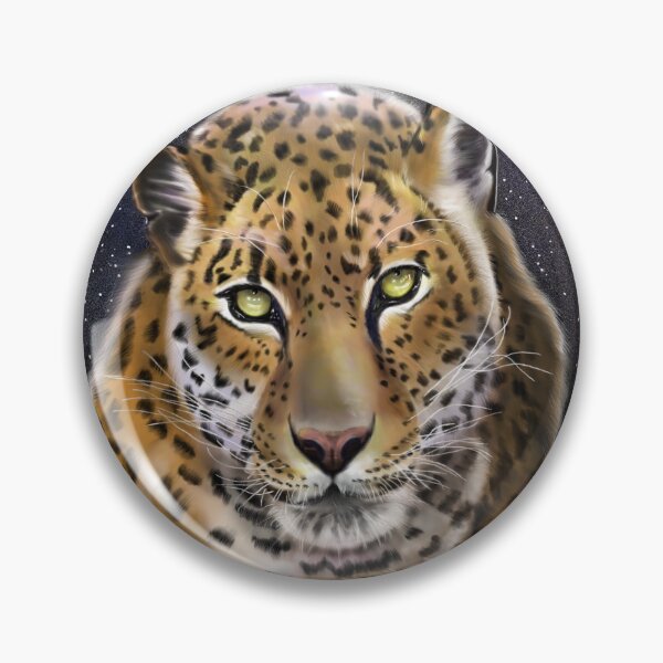 Item preview, A Spotted Leopard looking at you in the Starry Night designed and sold by TJHstudio.