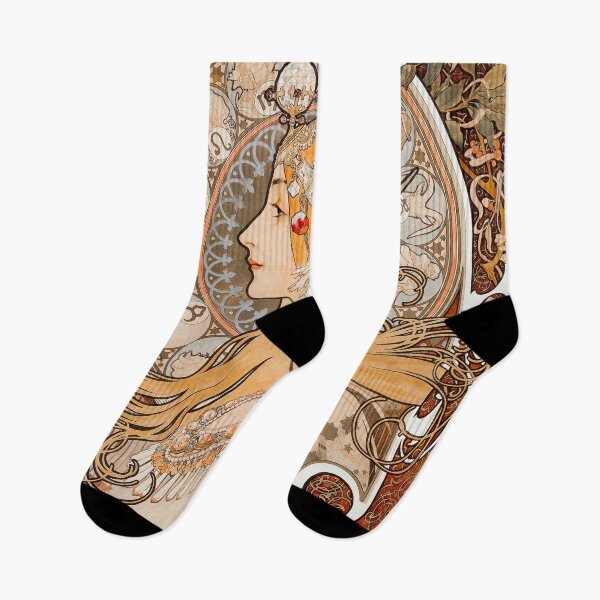 Item preview, Zodiaque or La Plume (ca. 1896–1897) by Alphonse Maria Mucha. designed and sold by DarkMatter2016.