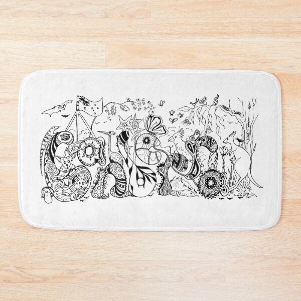 Item preview, Canberra Aussie Tanlge in Black and White designed and sold by Heatherian.