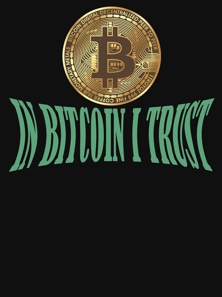 Thumbnail 3 of 3, Baseball ¾ Sleeve T-Shirt, IN BITCOIN I TRUST designed and sold by JeanJohnJohn.