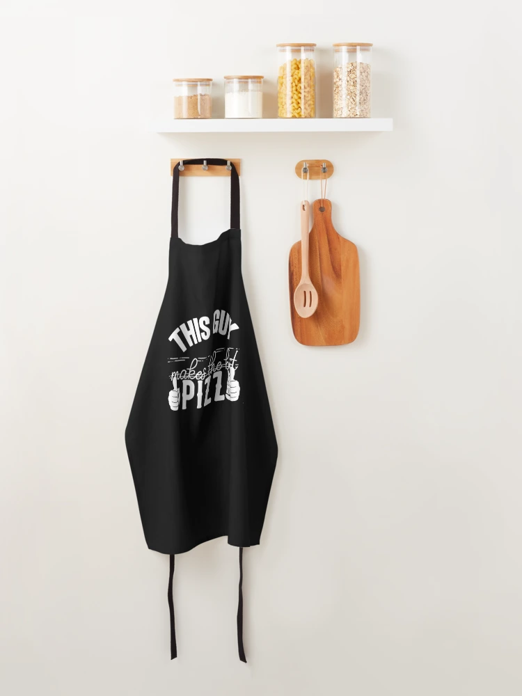 Don't Worry I Ordered Pizza Just In Case Funny Cooking Humor Graphic Novelty  Kitchen Accessories (Oven Mitt + Apron) 