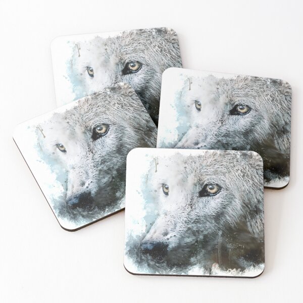 Item preview, Wolf head - animal illustration designed and sold by rybakowvalery.