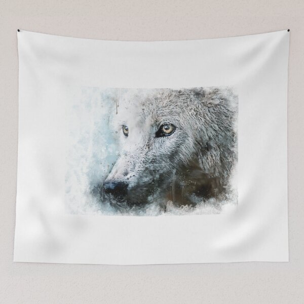 Item preview, Wolf head - animal illustration designed and sold by rybakowvalery.