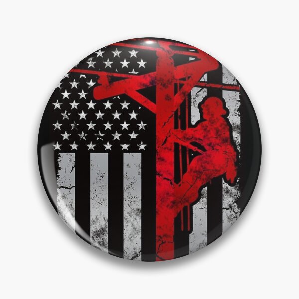 Artikelvorschau, LINEMAN AMERICAN FLAG entworfen und verkauft von LQTDesigns.