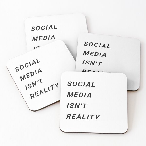 Item preview, Social Media Isn't Reality designed and sold by Rosette Doodles.