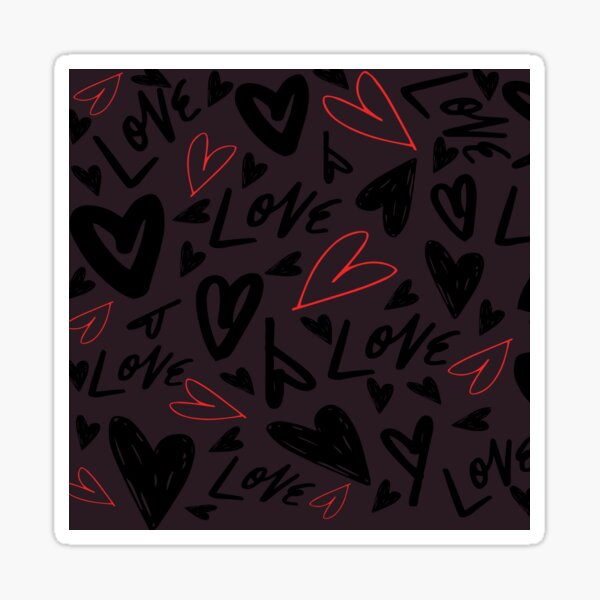 Love Hearts From The Heart Sticker