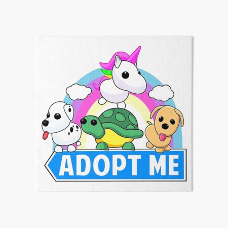 Cute Animal Adopt Art Board Print By Wellsessie Redbubble