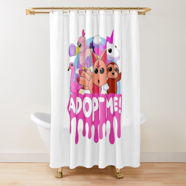 Adopt Me Unicorn Shower Curtains Redbubble