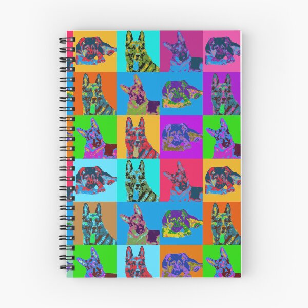 Item preview, German Shepherd Dog - Pop Art Grid designed and sold by k9printart.