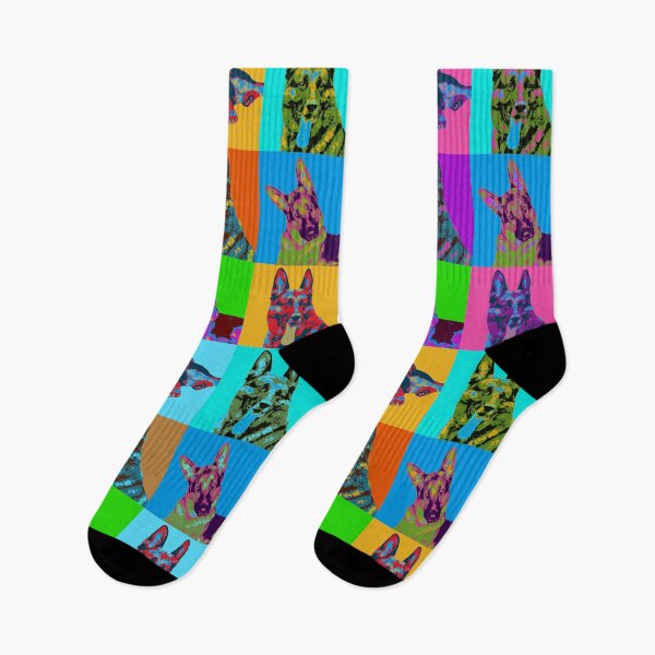 Item preview, German Shepherd Dog - Pop Art Grid designed and sold by k9printart.