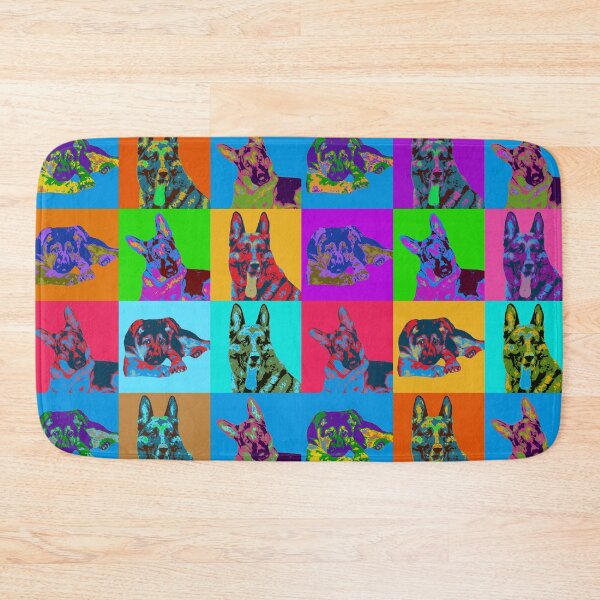 Item preview, German Shepherd Dog - Pop Art Grid designed and sold by k9printart.