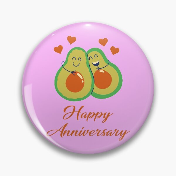 Item preview, Happy Anniversary Cute Avocados designed and sold by Piztees.