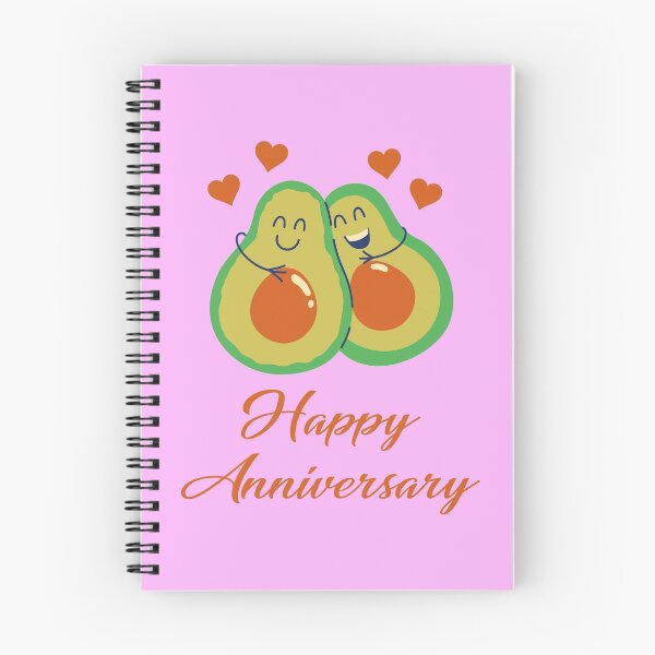 Item preview, Happy Anniversary Cute Avocados designed and sold by Piztees.