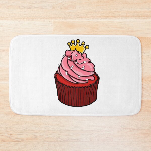 Item preview, Princess Red Velvet Cupcake Illustration Cake Dessert Sweets designed and sold by NikolaT23.