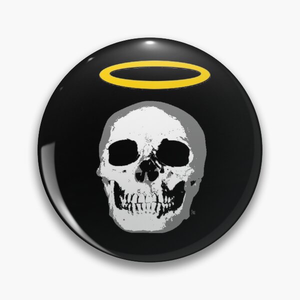 Item preview, skull with halo designed and sold by brandon lynch.