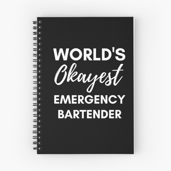Item preview, World's Okayest Emergency Bartender designed and sold by champagnemoment.