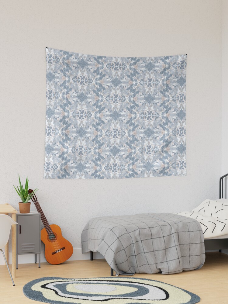 Thumbnail 1 of 3, Tapestry, Winter Evergreens Surface Pattern Design designed and sold by karolfuldesigns.