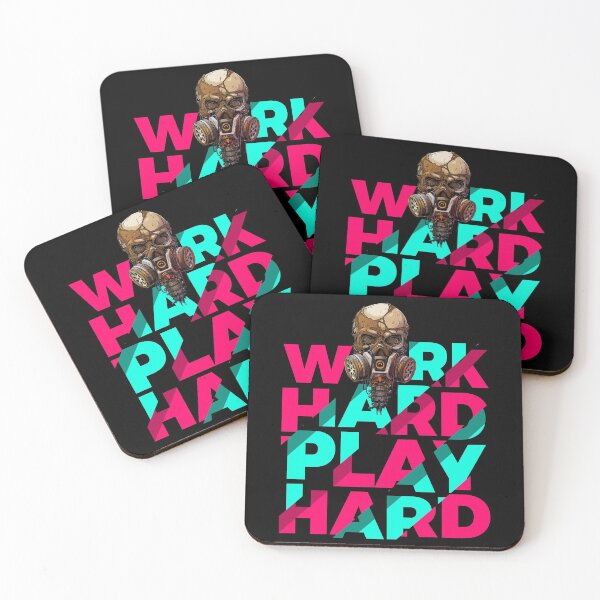 Item preview, Work Hard Play Hard Skull Motivation designed and sold by arendbotha.