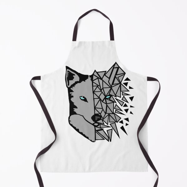 Item preview, Geometric Gery Wolf - White designed and sold by Trace1234.