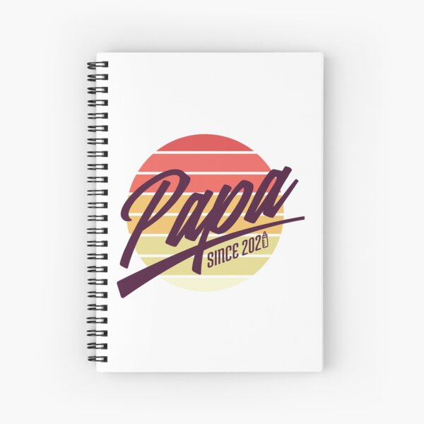 Cuaderno De Espiral Papa Since 2020 Proud Father Baby Boy Girl De Jonvychow Redbubble