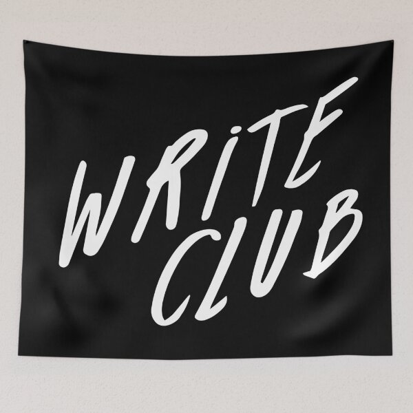 Item preview, Write Club - Handwritten - White designed and sold by scriptblast.