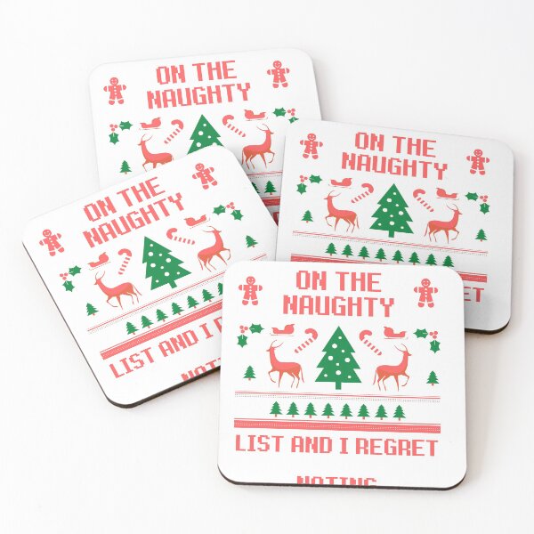 Item preview, On The Naughty List And I Regret Noting Funny designed and sold by Sujitra  Romyen.