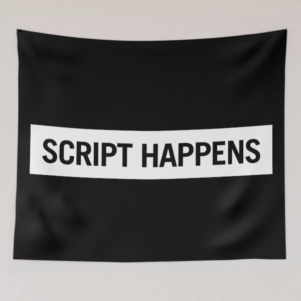 Item preview, Script Happens - White designed and sold by scriptblast.