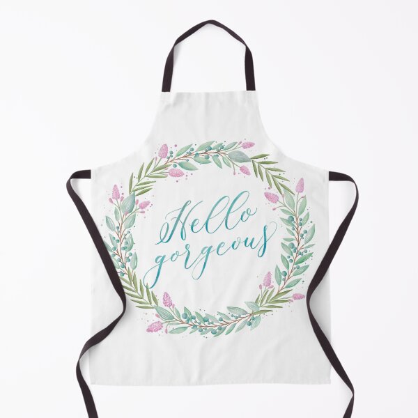 Item preview, Hello gorgeous with wreath of flowers designed and sold by Sandra Brezina.