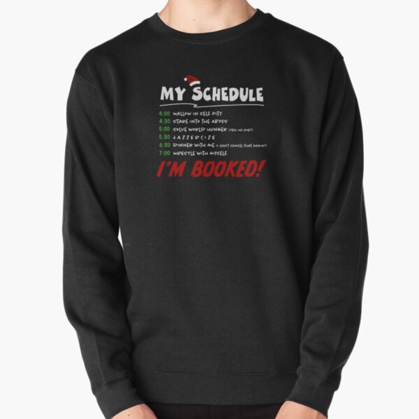 grinch schedule sweatshirt