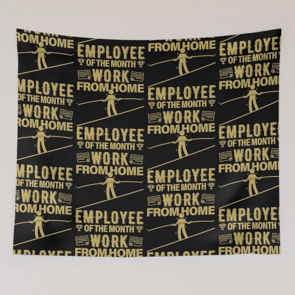 Item preview, Work From Home Employee Of The Month Labour designed and sold by GravitiTees.