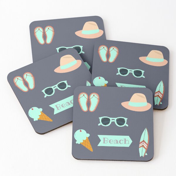 Item preview, Mint Green Summer Beach Theme Sticker Pack designed and sold by SunfullyYours.