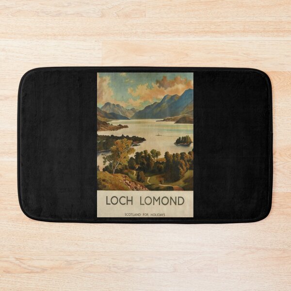 Item preview, retro classic Loch Lomond poster designed and sold by CorasPosters.