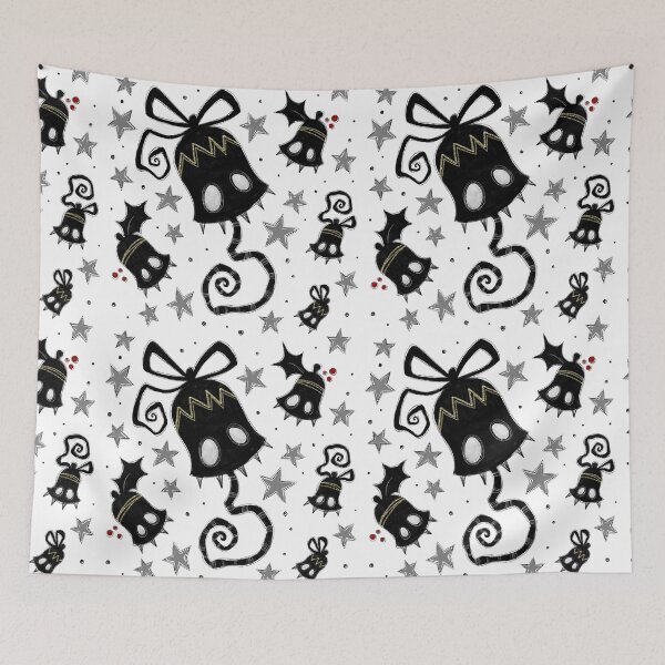 Item preview, "Carol of the Monster Bells" Spooky Christmas Creatures Pattern designed and sold by meljenart.