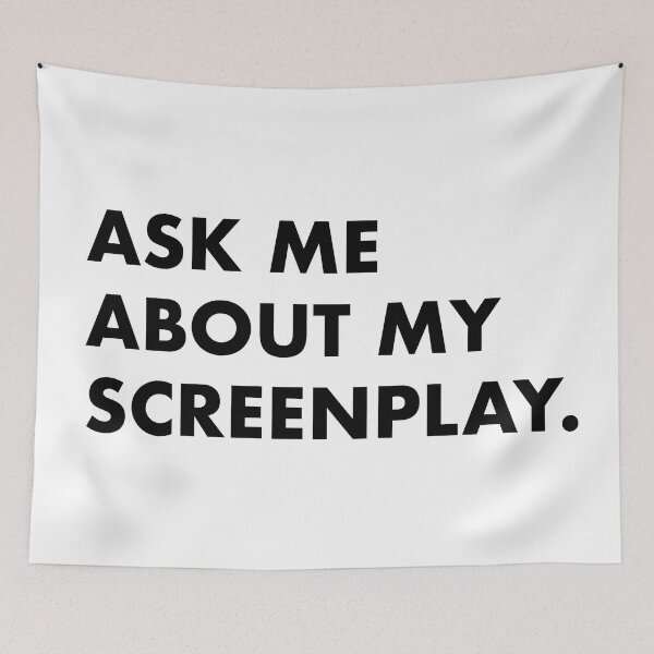 Item preview, Ask Me About My Screenplay designed and sold by scriptblast.
