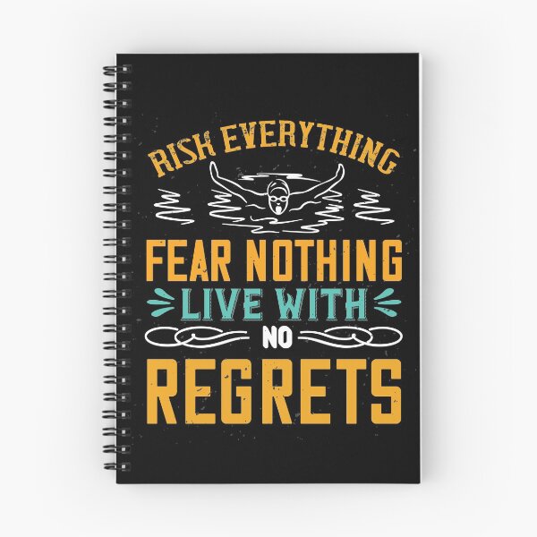 Item preview, Risk Everything For Nothing Live With Regrets designed and sold by GoodVibeDesign.