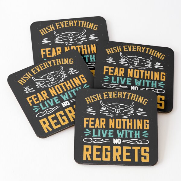 Item preview, Risk Everything For Nothing Live With Regrets designed and sold by GoodVibeDesign.
