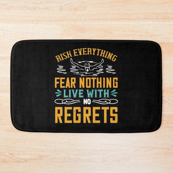 Item preview, Risk Everything For Nothing Live With Regrets designed and sold by GoodVibeDesign.