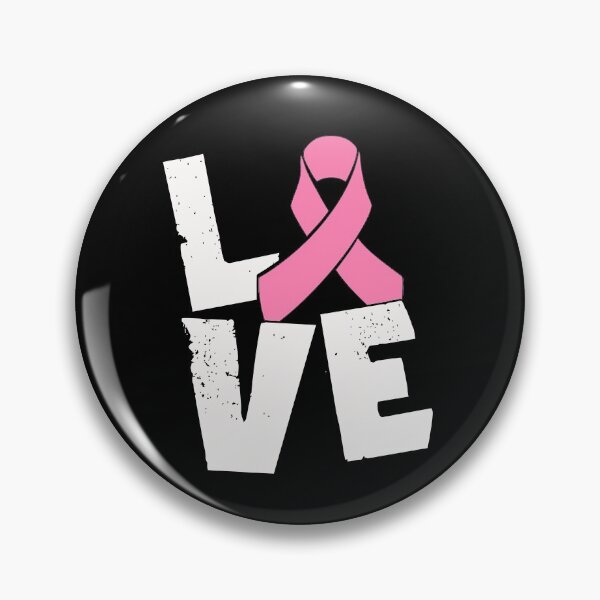 Item preview, Love with pink ribbon against breast cancer designed and sold by mederDESIGNS.
