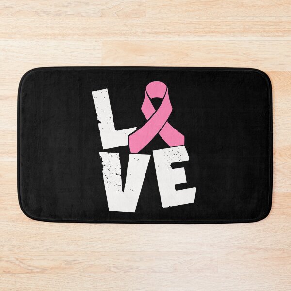 Item preview, Love with pink ribbon against breast cancer designed and sold by mederDESIGNS.