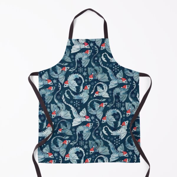 Item preview, Dragon fire dark blue Christmas snowflake designed and sold by adenaJ.