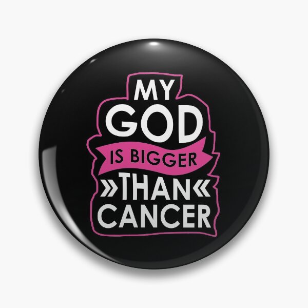 Item preview, My God is bigger than cancer for breast cancer patients designed and sold by mederDESIGNS.