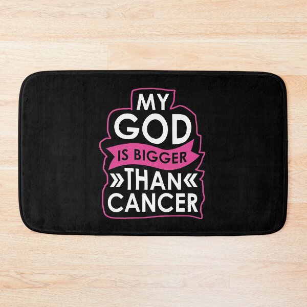 Item preview, My God is bigger than cancer for breast cancer patients designed and sold by mederDESIGNS.