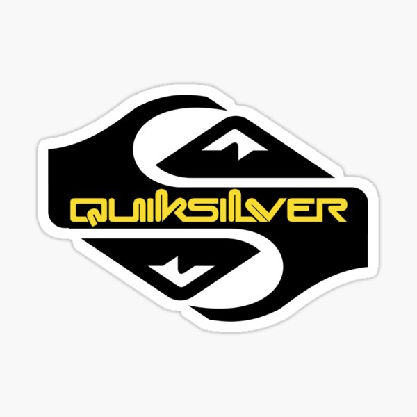 Quiksilver Authentic Die Cut Sticker White AWESOME 