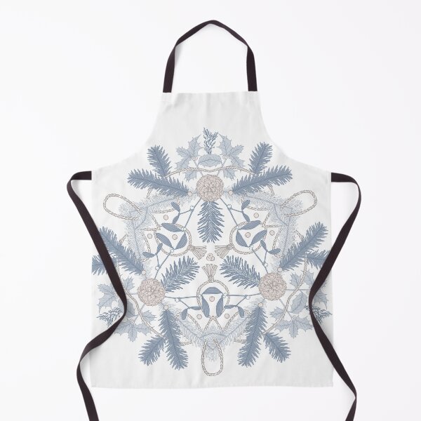 Item preview, Winter Evergreens Illustration on White  designed and sold by karolfuldesigns.