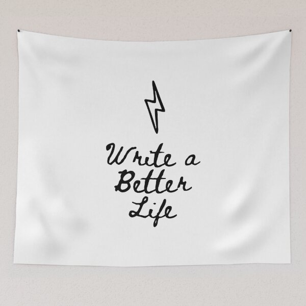 Item preview, Write a Better Life (Lightning Bolt) designed and sold by scriptblast.