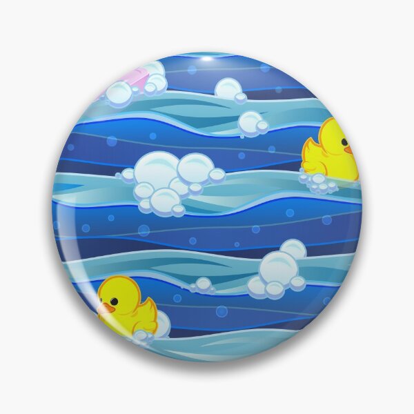 Item preview, Rubber Ducky Bath Time Bubbles seamless pattern designed and sold by Michael Pulley.
