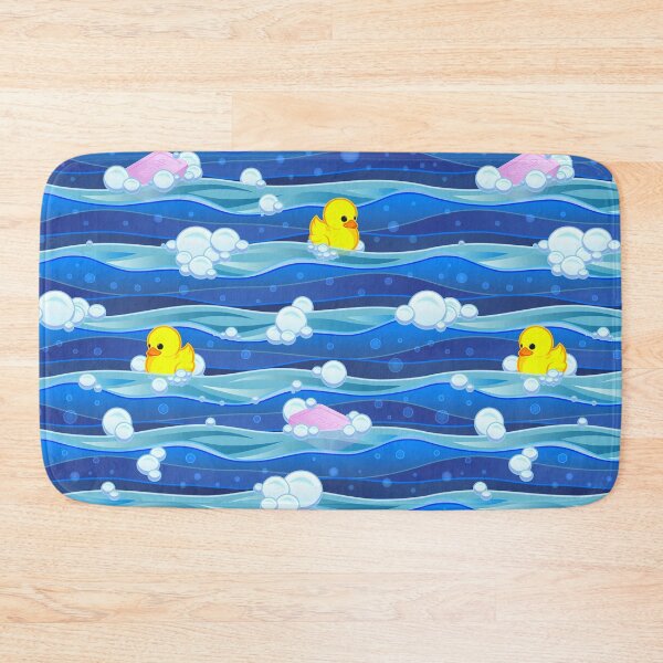 Item preview, Rubber Ducky Bath Time Bubbles seamless pattern designed and sold by Michael Pulley.